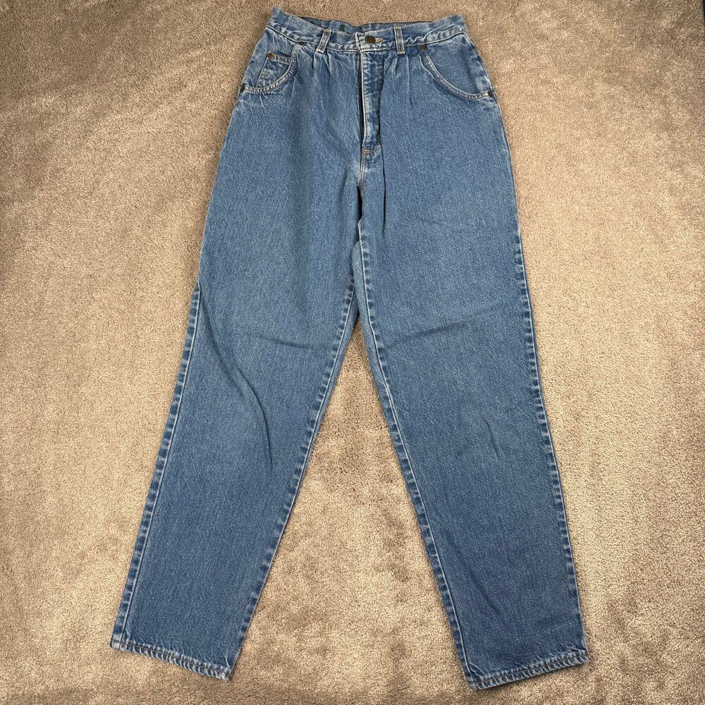 Hunt Club Vintage High Waisted Mom Jeans Size 4-6 Pleated Denim Retro Western